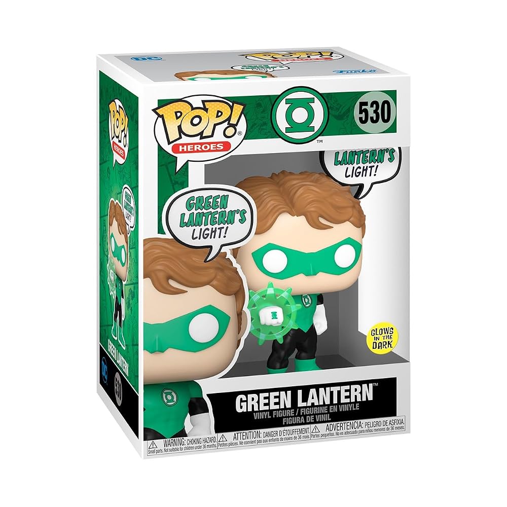 Funko POP! DC Heroes: Linterna Verde (ten cuidado): ¡Brilla en la oscuridad