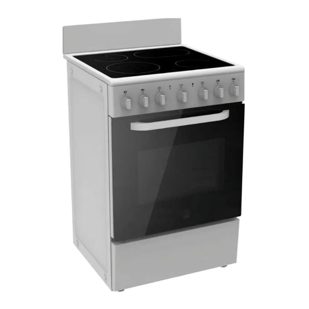 Cocina Eléctrica Midea 24" Vitrocerámica Negra MES24FS2BADBG – 4 Quemadores y Horno de 52 Litros