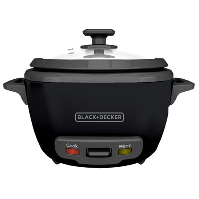 Olla Arrocera Black+Decker 14 Tazas Cocidas Negra RC514B – Antiadherente y Mantener Caliente